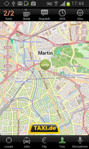 Android application Taxi.de Dispatch screenshort