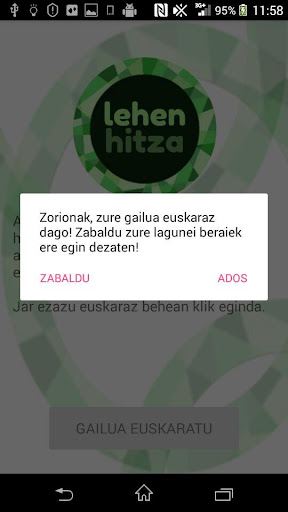 Lehen Hitza Screen 3