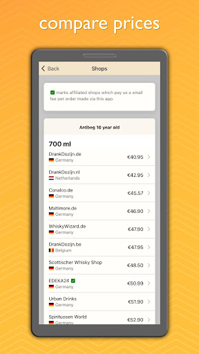 Drammer whisky app Screen 2