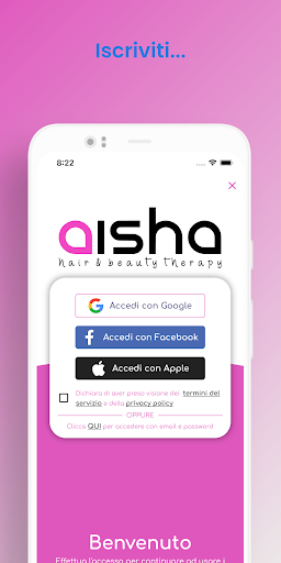 Aisha parrucchieri Estética Screen 3