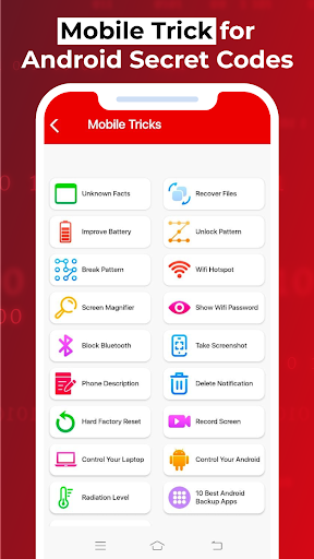 All Secret Codes for Android Screen 3
