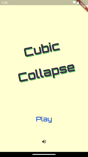 Android application Cubic Collapse screenshort
