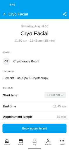 Element Float Spa & Cryo Screen 3