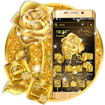 Cover Image of Télécharger Golden Rose Launcher Theme  APK