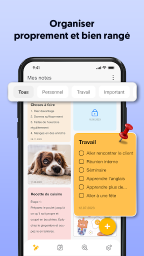 Aperçu de l'application