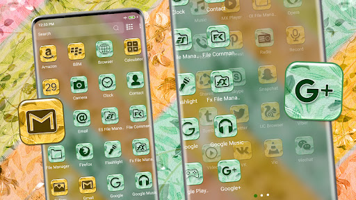 Android application Floral Painting Theme screenshort