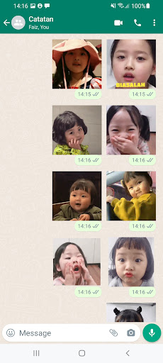 Stiker WA Kwon Yuli Bergerak Screen 2