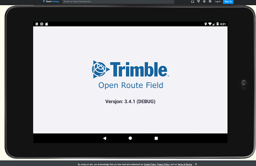 Android application Open Route Field screenshort