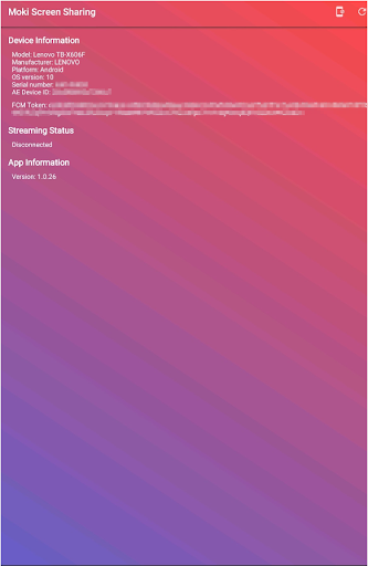 Android application Moki Reflect screenshort
