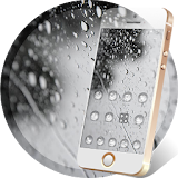 changed with rainy water Drops wallpaper theme icon