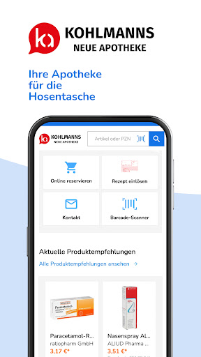 Android application Kohlmanns Neue Apotheke screenshort