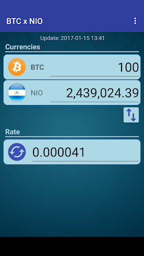 Android application Bitcoin x Cordoba Oro screenshort