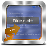 Blue cloth GO SMS icon