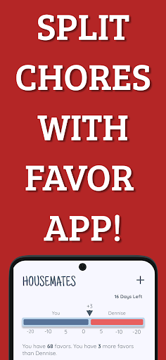Android application Favor App: Keep & Track Chores screenshort