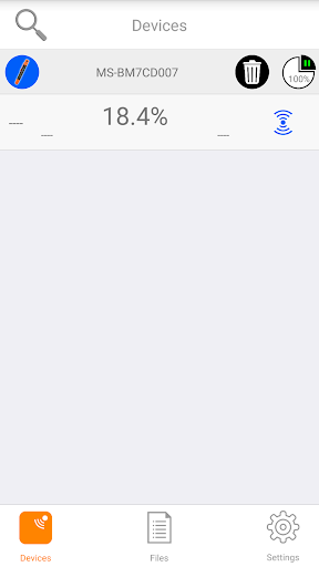 Android application RT Q Tester screenshort
