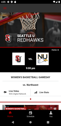 Android application Seattle U Athletics screenshort