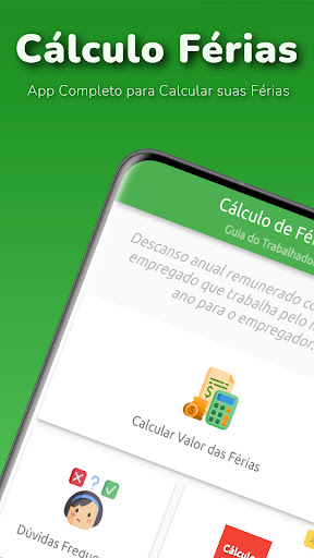 Android application Cálculo de Férias screenshort