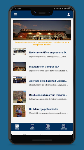 UEP Alumnos Screen 2
