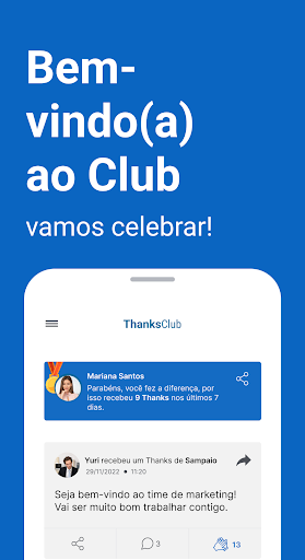 Android application Thanks Club screenshort