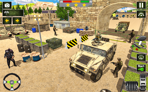 Army truck driving truck games
