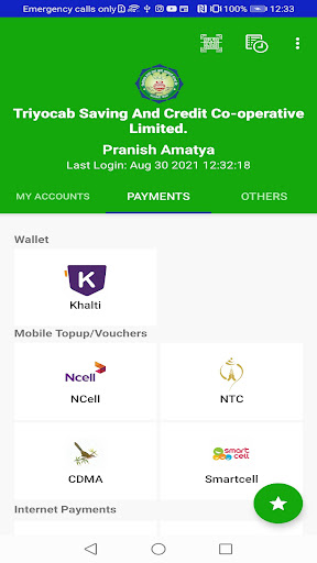 Triyocab Smart Banking Screen 2