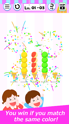Android application Ice Cream Sort - Sort Puzzle screenshort