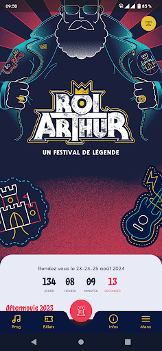 Android application Festival du Roi Arthur screenshort