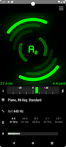 Android application Precise Strobe Tuner-StroboPro screenshort