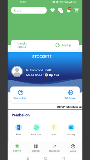 PULSAKU: TOPUPHOME Screen 2