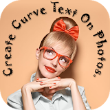 Curve Text Photo Editor :Text on Pic Swipe to Type icon