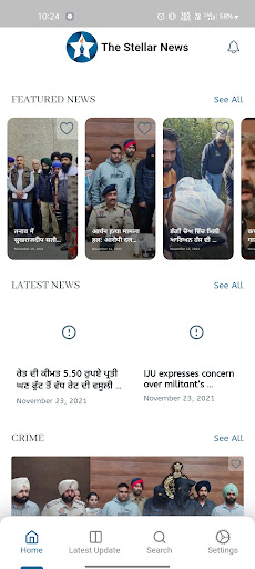 Android application The Stellar News screenshort