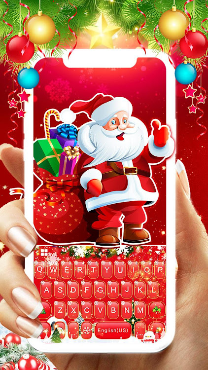 Red Christmas Keyboard Theme - 7.1.5_0407 - (Android)