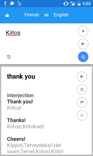 Finnish English Translate Screen 3