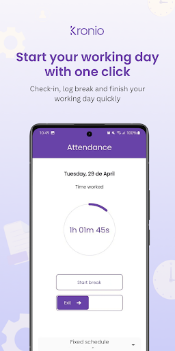 Kronio Work Attendance Screenshot 1 - AppWisp.com