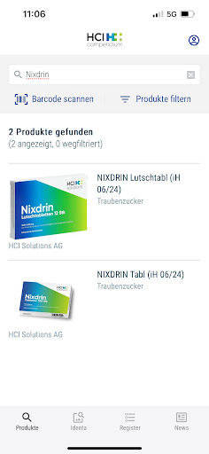Android application Compendium.ch screenshort
