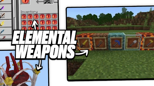 Elemental Weapons Mod for MCPE