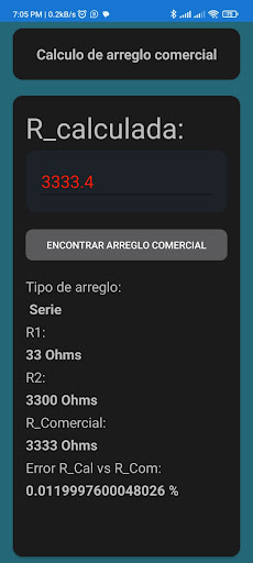 Arreglo Resistivo Comercial Screen 2