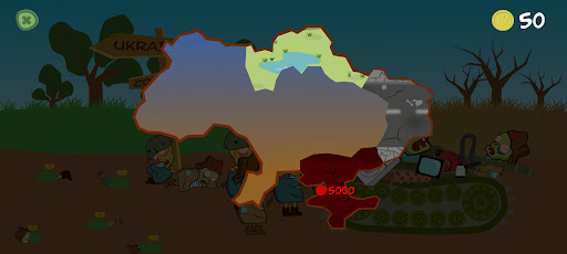 Android application Ukraine VS Zombies screenshort