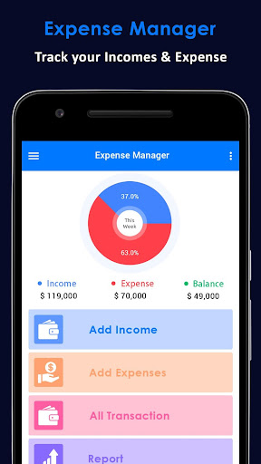 Android application Expense Manager: Money Manager screenshort