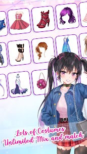 Anime Dress Up Queen Game for girls Apk Mod for Android [Unlimited Coins/Gems] 2