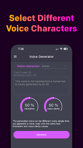 AI Voice Generator Screen 3