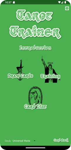 Android application Tarot Trainer screenshort