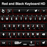 Red and Black Keyboard HD icon