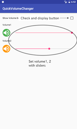 Android application Quick Volume Changer screenshort