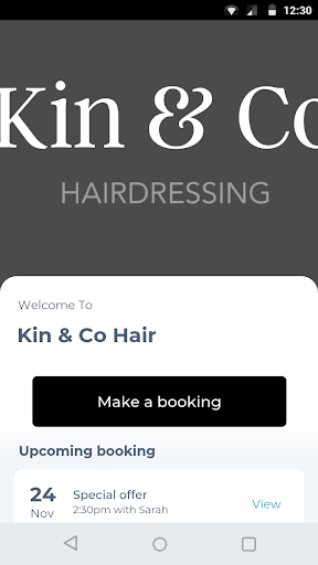 Android application Kin & Co Hair screenshort