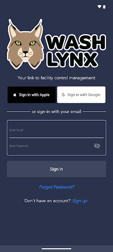 Android application WashLynx screenshort