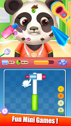 cute pet clinic with mini game - Screenshot 3