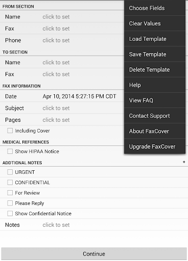 FaxCover Fax Cover Sheets screenshot 8