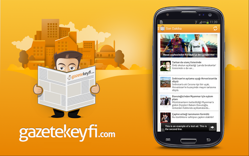 Android application GazeteKeyfi - Güncel Son Dakik screenshort