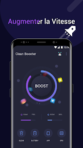 Clean Booster - Nettoyant et booster de téléphone